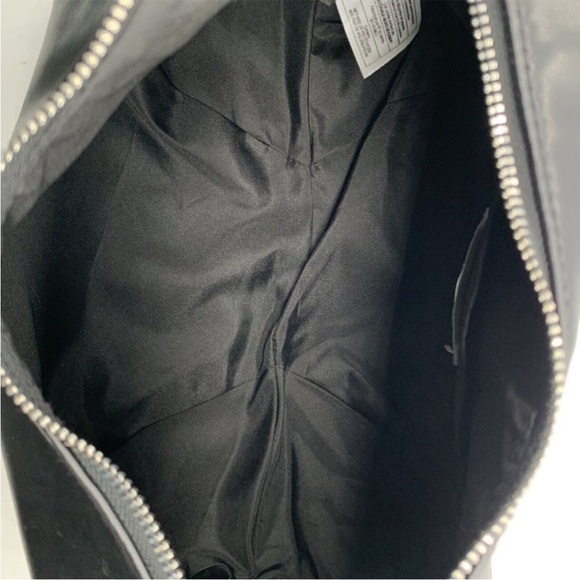 H&M Faux Leather Hobo Zip Top Shoulder Bag Purse Black EUC - Picture 2 of 4